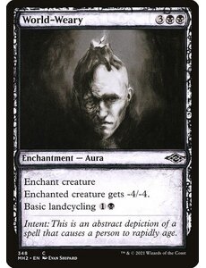 Magic: The Gathering World-Weary (Showcase) (348) Lightly Played