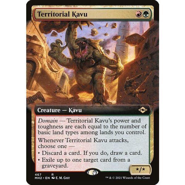 Magic: The Gathering Territorial Kavu (Extended Art) (467) Near Mint