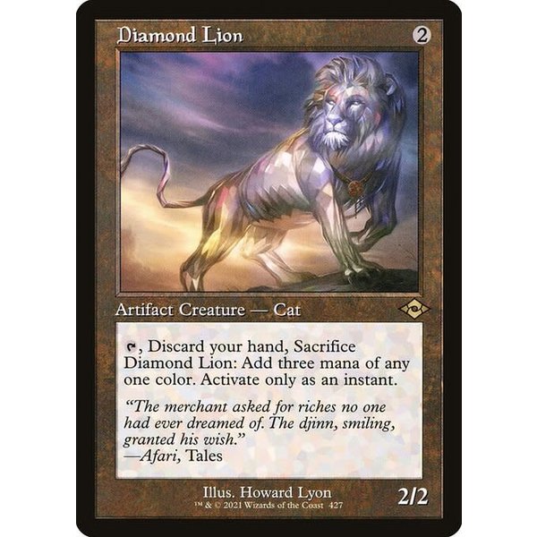 Magic: The Gathering Diamond Lion (Retro Frame) (427) Near Mint Foil