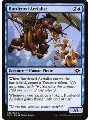 Magic: The Gathering Burdened Aerialist (038) Near Mint Foil