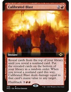 Magic: The Gathering Calibrated Blast (Extended Art) (456) Near Mint Foil