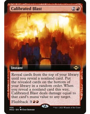 Magic: The Gathering Calibrated Blast (Extended Art) (456) Near Mint Foil
