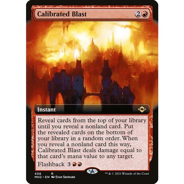 Magic: The Gathering Calibrated Blast (Extended Art) (456) Near Mint Foil