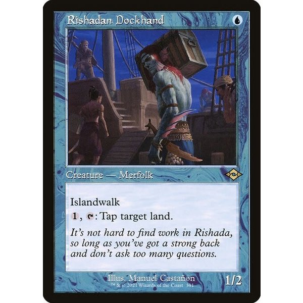 Magic: The Gathering Rishadan Dockhand (Retro Frame) (391) Near Mint