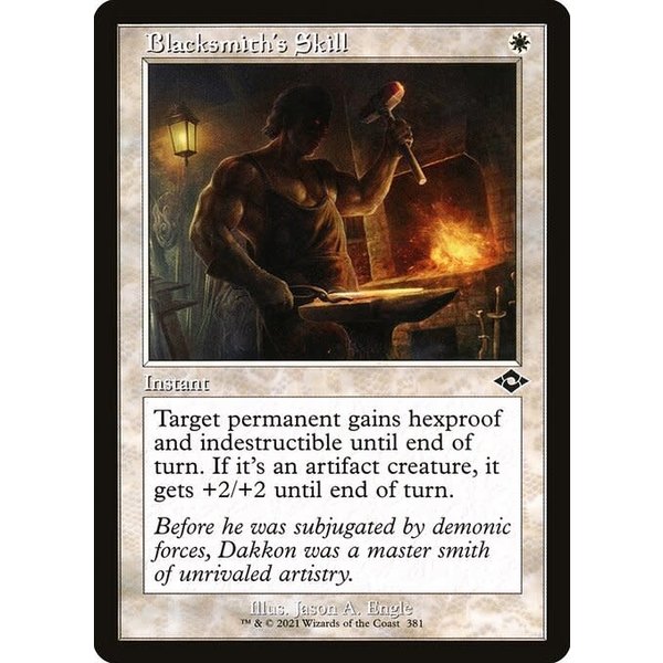 Magic: The Gathering Blacksmith's Skill (Retro Frame) (381) Near Mint