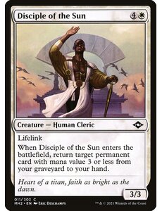 Magic: The Gathering Disciple of the Sun (011) Lightly Played