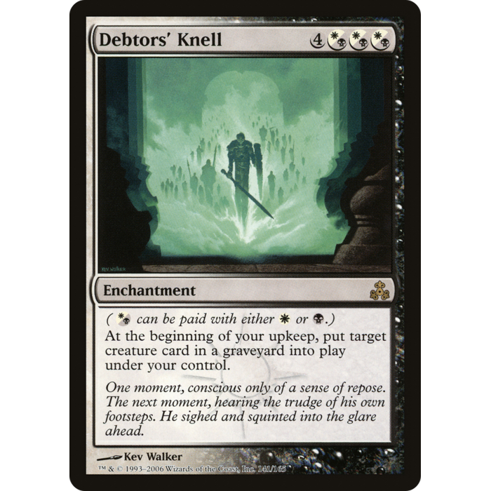 Magic: The Gathering Debtors' Knell (141) Moderately Played