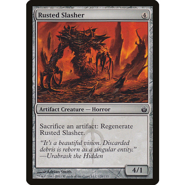 Magic: The Gathering Rusted Slasher (128) Moderately Played