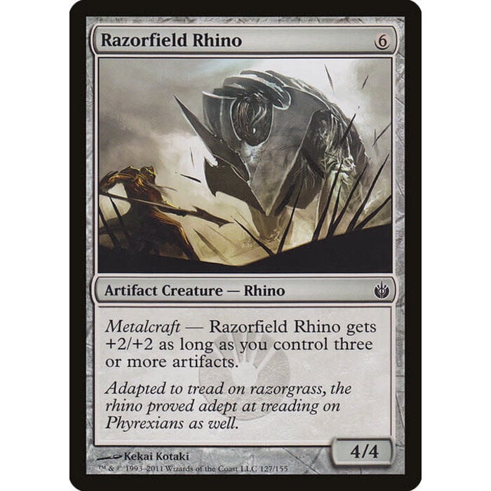 Magic: The Gathering Razorfield Rhino (127) Moderately Played
