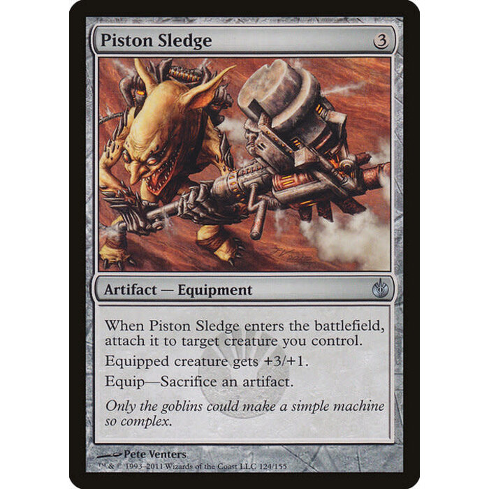 Magic: The Gathering Piston Sledge (124) Moderately Played