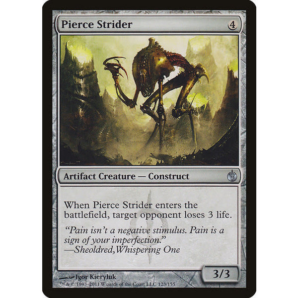 Magic: The Gathering Pierce Strider (123) Moderately Played