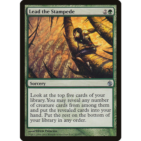 Magic: The Gathering Lead the Stampede (082) Damaged