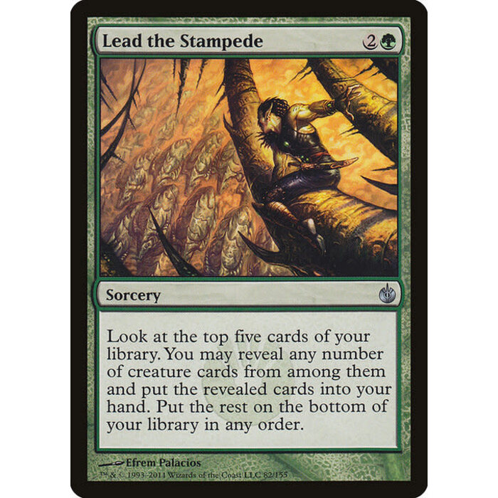 Magic: The Gathering Lead the Stampede (082) Damaged