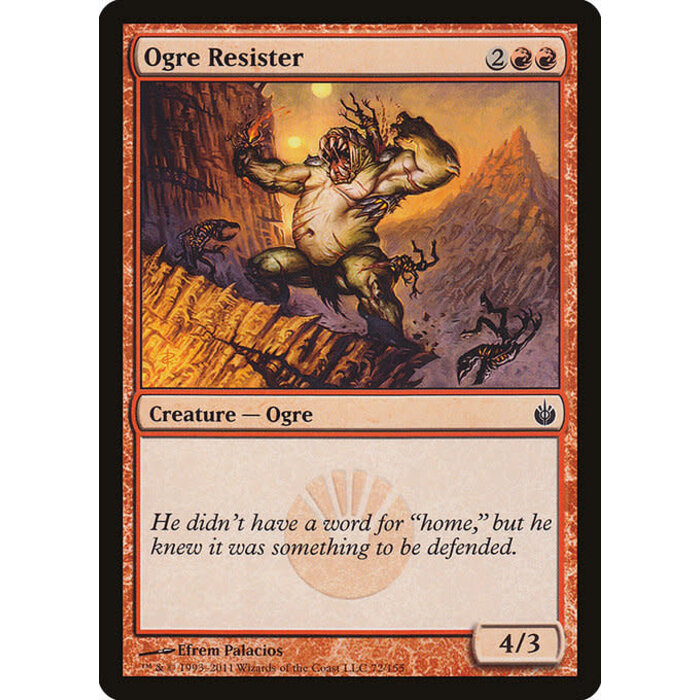 Magic: The Gathering Ogre Resister (072) Moderately Played