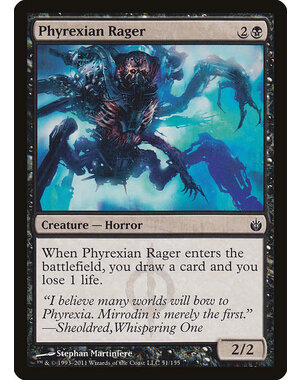 Magic: The Gathering Phyrexian Rager (051) Lightly Played Foil