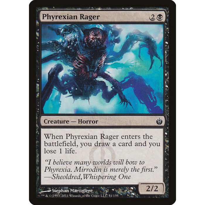 Magic: The Gathering Phyrexian Rager (051) Lightly Played Foil