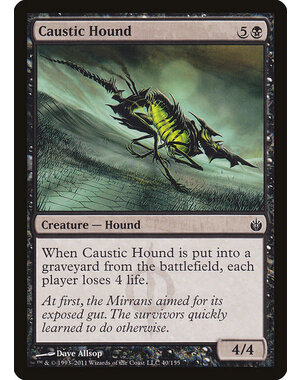 Magic: The Gathering Caustic Hound (040) Moderately Played