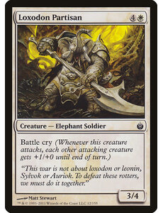 Magic: The Gathering Loxodon Partisan (012) Moderately Played