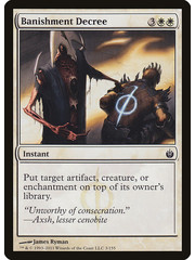 Magic: The Gathering Banishment Decree (003) Moderately Played