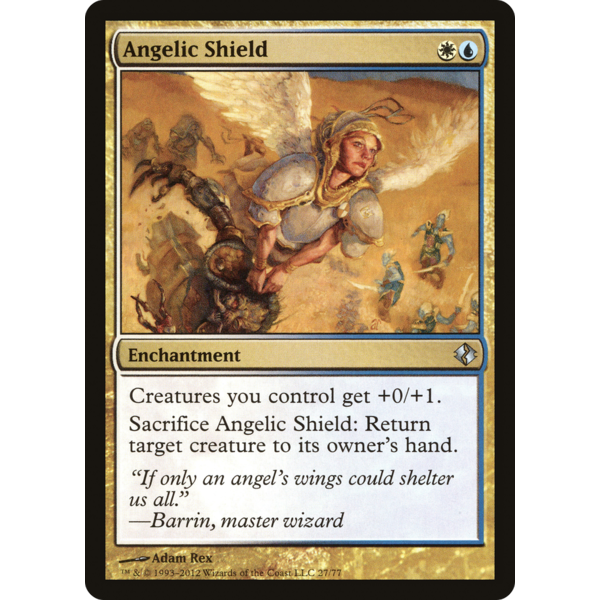 Magic: The Gathering Angelic Shield (048) Moderately Played