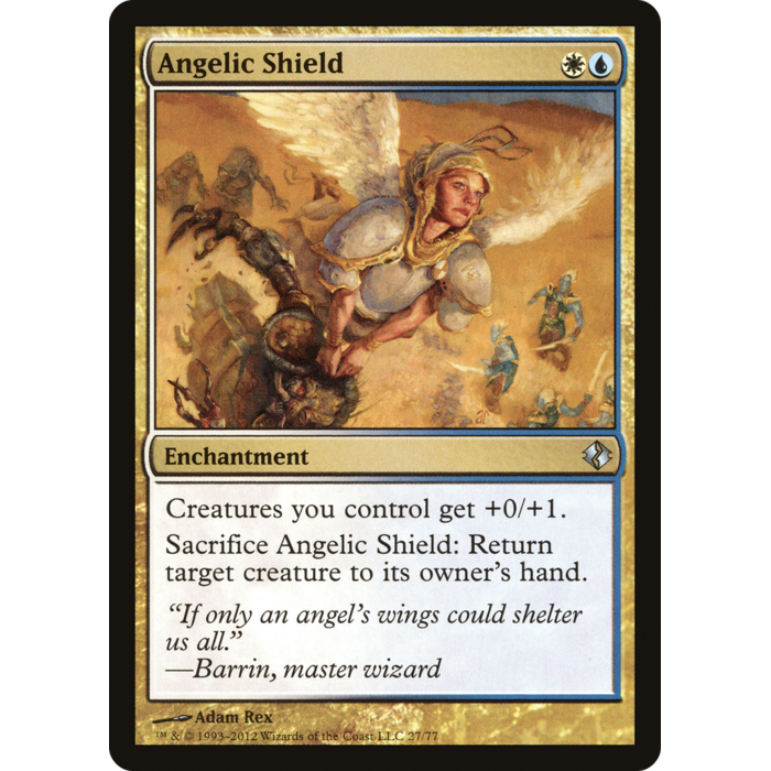Magic: The Gathering Angelic Shield (048) Moderately Played