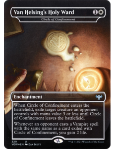 Magic: The Gathering Van Helsing's Holy Ward - Circle of Confinement (329) Damaged Foil