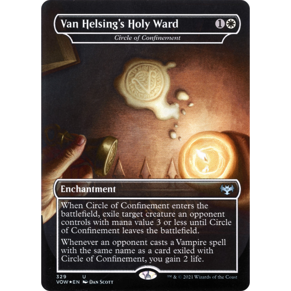 Magic: The Gathering Van Helsing's Holy Ward - Circle of Confinement (329) Damaged Foil