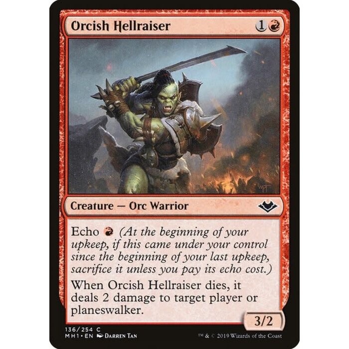 Magic: The Gathering Orcish Hellraiser (136) Near Mint