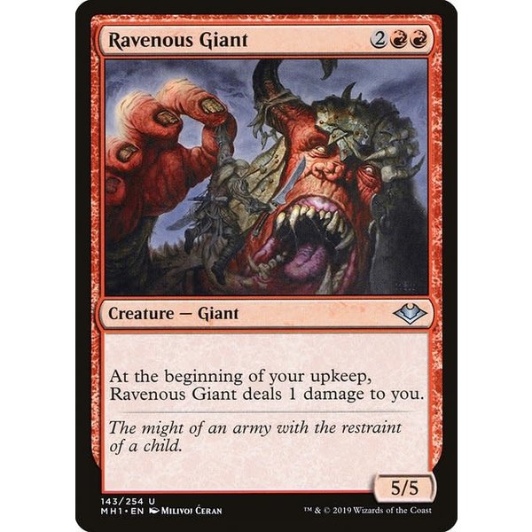 Magic: The Gathering Ravenous Giant (143) Near Mint