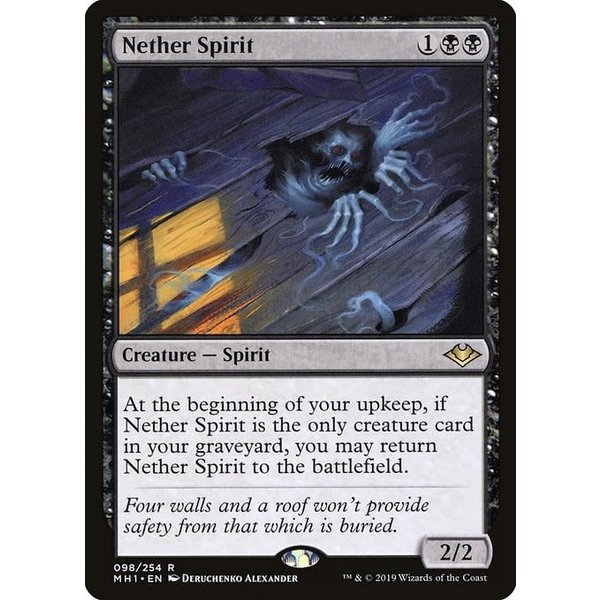 Magic: The Gathering Nether Spirit (098) Lightly Played