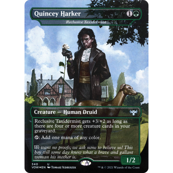 Magic: The Gathering Quincey Harker - Reclusive Taxidermist (340) Near Mint Foil