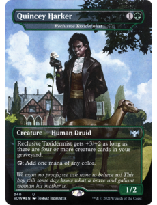 Magic: The Gathering Quincey Harker - Reclusive Taxidermist (340) Moderately Played