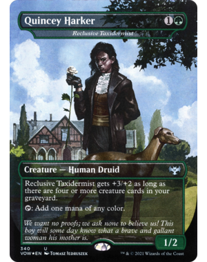 Magic: The Gathering Quincey Harker - Reclusive Taxidermist (340) Moderately Played