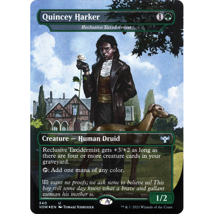 Magic: The Gathering Quincey Harker - Reclusive Taxidermist (340) Moderately Played