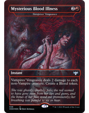 Magic: The Gathering Mysterious Blood Illness - Vampires' Vengeance (339) Near Mint Foil
