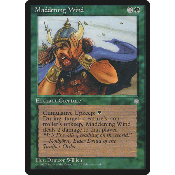 Magic: The Gathering Maddening Wind (154) Moderately Played