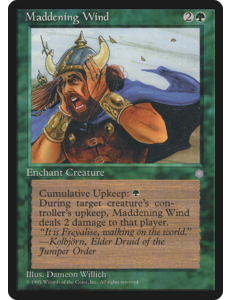 Magic: The Gathering Maddening Wind (154) Lightly Played