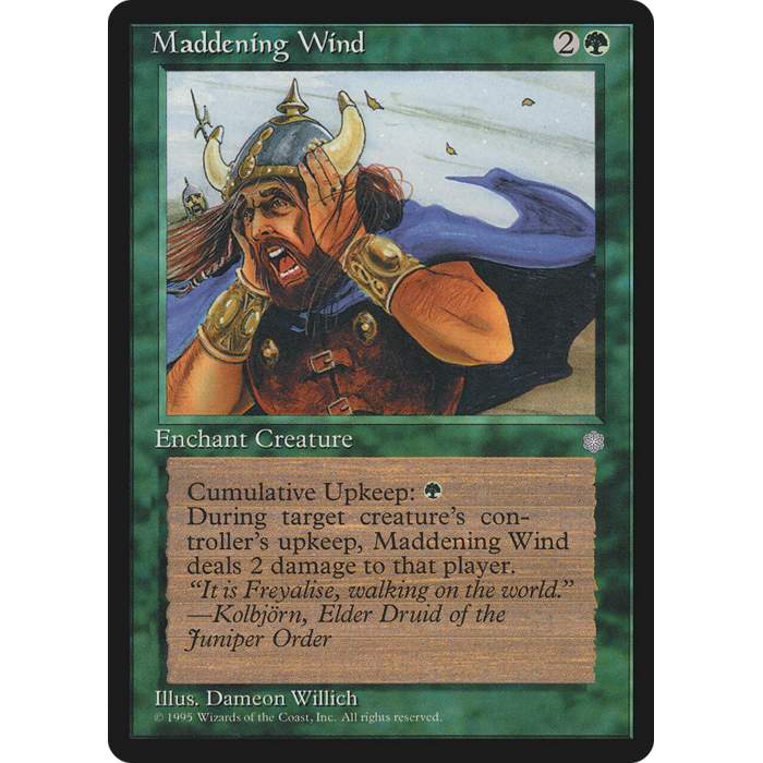 Magic: The Gathering Maddening Wind (154) Lightly Played