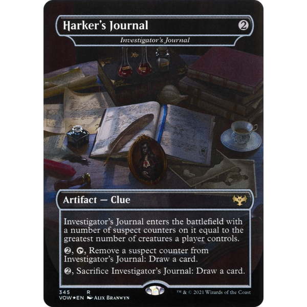 Magic: The Gathering Harker's Journal - Investigator's Journal (345) Near Mint Foil