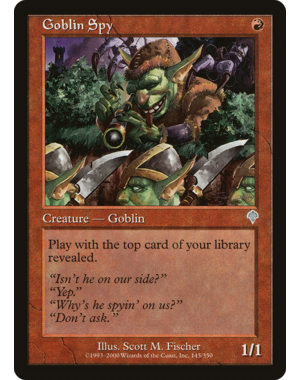 Magic: The Gathering Goblin Spy (018) Lightly Played