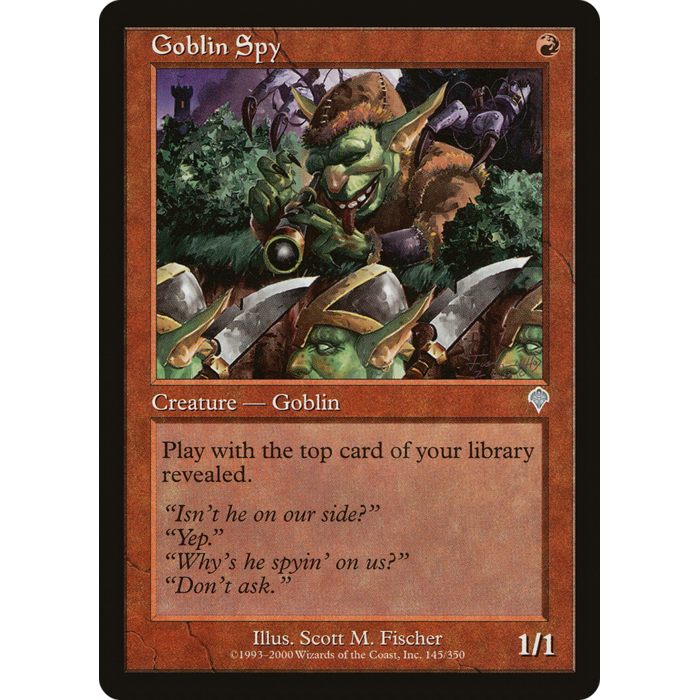 Magic: The Gathering Goblin Spy (018) Lightly Played