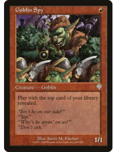 Magic: The Gathering Goblin Spy (018) Heavily Played