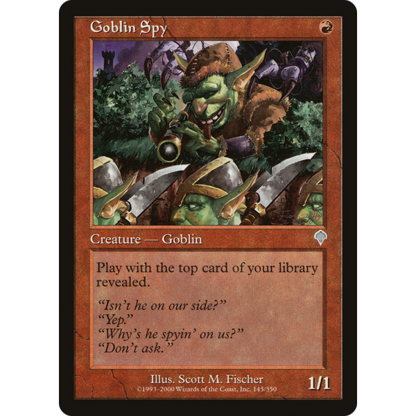 Magic: The Gathering Goblin Spy (018) Heavily Played