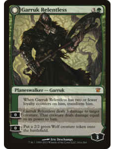 Magic: The Gathering Garruk Relentless (181a) Moderately Played Foil