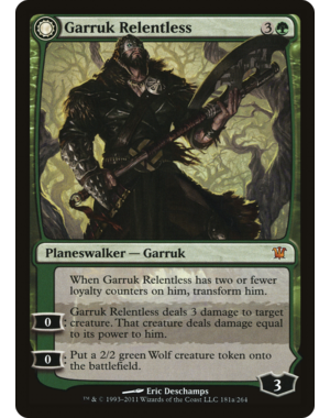 Magic: The Gathering Garruk Relentless (181a) Moderately Played Foil