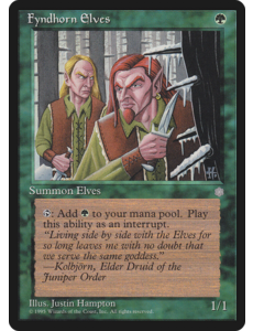 Magic: The Gathering Fyndhorn Elves (243) Moderately Played
