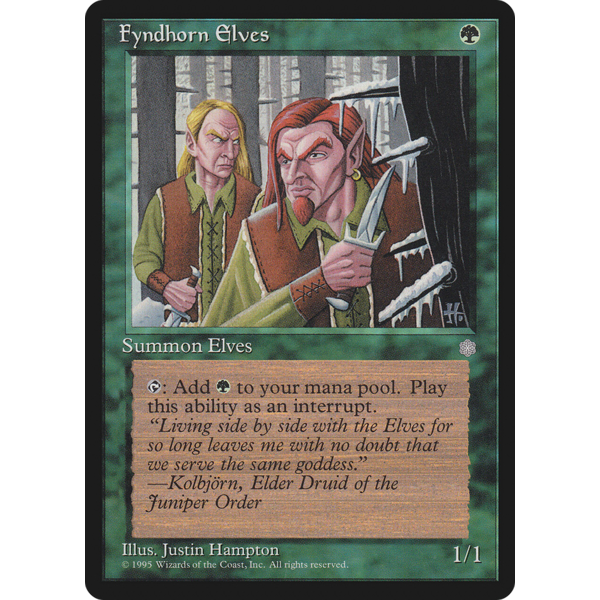 Magic: The Gathering Fyndhorn Elves (243) Moderately Played
