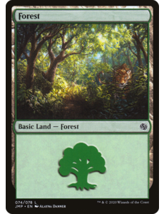 Magic: The Gathering Forest (74) (074) Lightly Played
