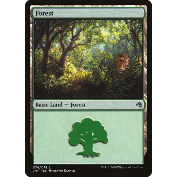 Magic: The Gathering Forest (74) (074) Lightly Played