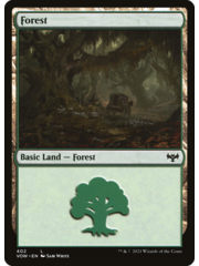 Magic: The Gathering Forest (402) (402) Moderately Played Foil